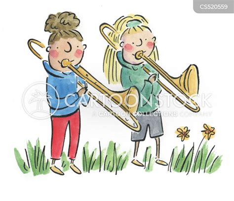 Trombone Player Cartoons and Comics - funny pictures from CartoonStock