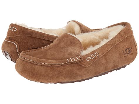 UGG Ansley (Chestnut) Women's Slippers | Slippers.com - Shop Comfy