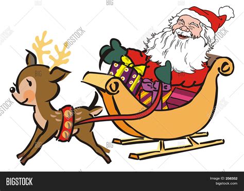 Santa Claus Deer Image & Photo (Free Trial) | Bigstock