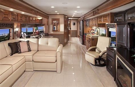 Inside of motorhome | Luxury motorhomes, Luxury rv, Motorhome interior