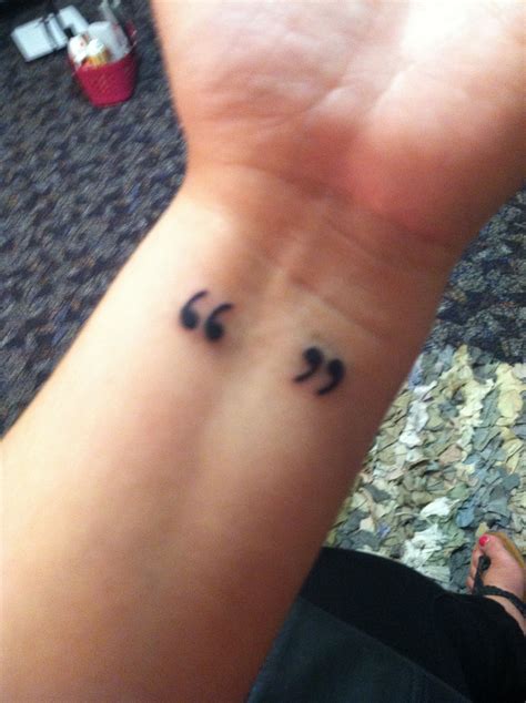 Quotation Mark Tattoos Meaning