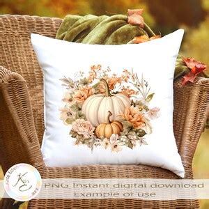 Boho Pumpkins PNG, Thanksgiving, Instant Digital Download, Scrapbook ...