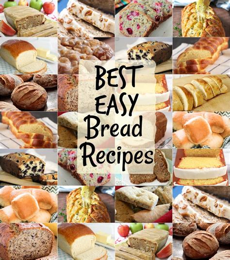 BEST BREAD RECIPES ~ Easy Homemade Bread - Butter with a Side of Bread