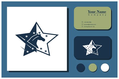 star horse logo concept 27961386 Vector Art at Vecteezy