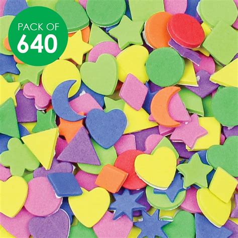 Mini Foam Stickers - Pack of 640 | Foam | CleverPatch - Art & Craft ...