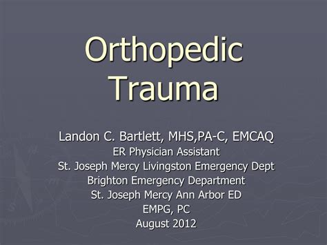 PPT - Orthopedic Trauma PowerPoint Presentation, free download - ID:4595663