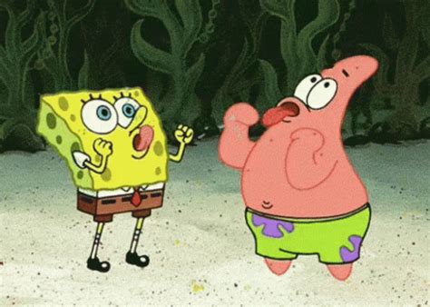 Sponge Bob Patrick GIF - SpongeBob Patrick Cheering - Discover & Share GIFs