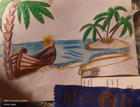 Seascape drawing 1st place winner by lewisk3305 on DeviantArt