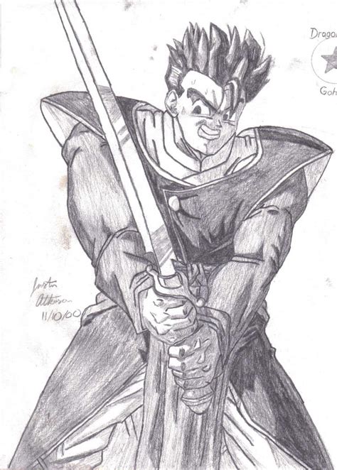 Gohan training with Z-Sword by Caedus6685 on DeviantArt