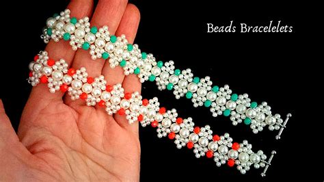 How to make beaded bracelet. Tutorial for beginners - YouTube