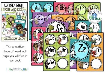 Alphabet and Word Wall Posters Classroom Decor | TpT