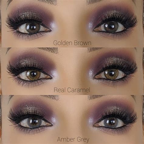 Hazel Contacts On Dark Brown Eyes Before And After