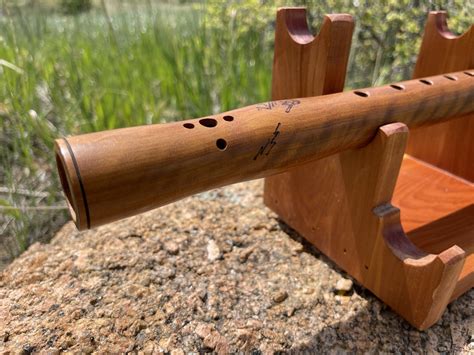 Handmade Native Wooden Flute – G#m – Bird Block – thebiginstrument.com