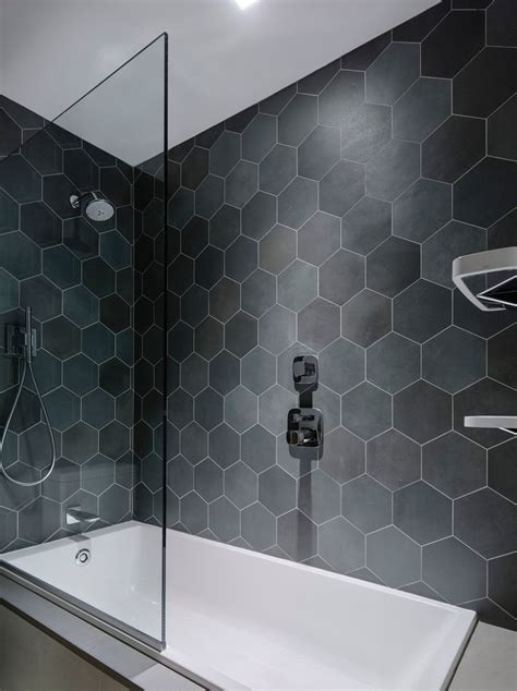 Bathroom Tile Ideas - Grey Hexagon Tiles | CONTEMPORIST