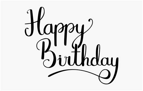 Fancy Happy Birthday Font, HD Png Download , Transparent Png Image ...