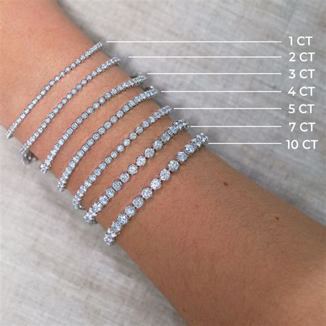 4 ctw Round Lab Grown Diamond Four-Prong Tennis Bracelet - 7 Inches ...