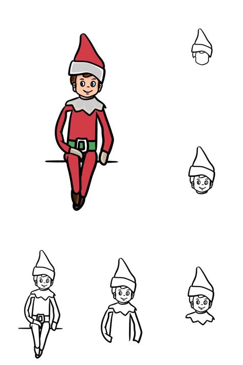 15 Elf On A Shelf Drawing Ideas For Christmas Season - Drawings