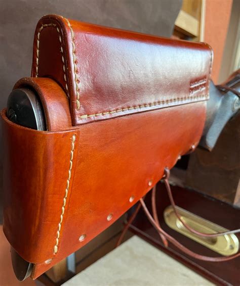 Custom Leather Rifle Stock Cover With Cheek Riser for Shiloh | Etsy