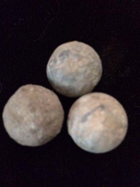 3 REVOLUTIONARY WAR MUSKET BALLS. Guaranteed Authentic!!! Older than ...