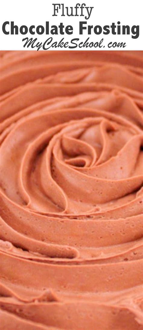 Fluffy Chocolate Frosting | My Cake School