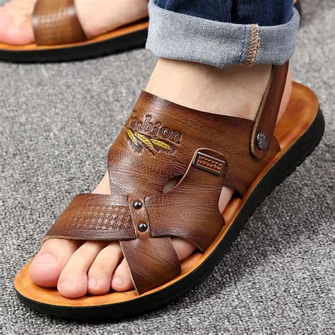 Hot sale 2018 summer shoes men sandals new style casual dual use men ...