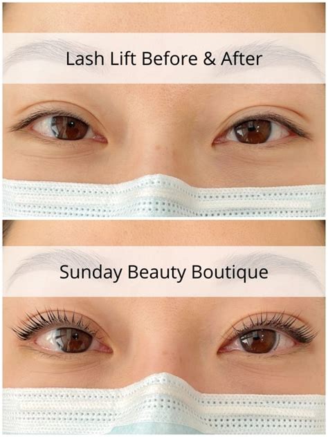 Lash Lift Before & After | Sunday Beauty Boutique