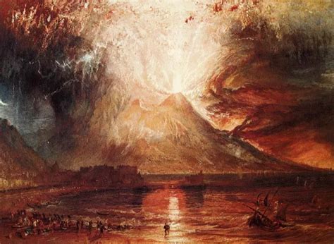 Eruption of Vesuvius by Joseph Mallord William Turner Oil Painting ...