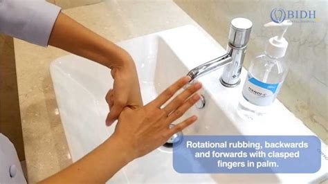 6 steps to hand hygiene with alcohol based rub Protect yourself COVID-19