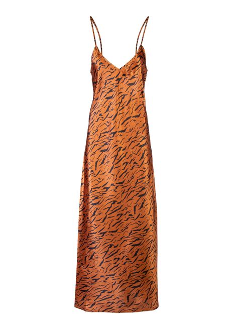 Tiger Print Maxi Dress | Animal Print Maxi Dress | Satin Maxi Dress ...