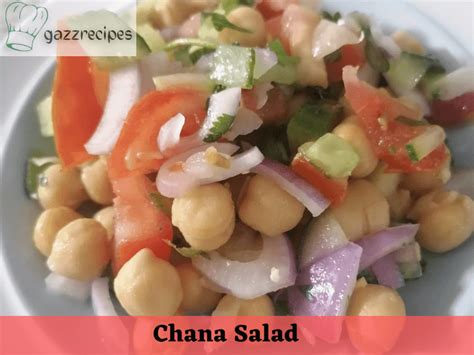 Chana salad/ Chickpeas salad recipe - GazzRecipes