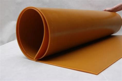 Ocher Yellow 80A shore Polyurethane PU rubber sheets_Zibo Hengtong ...