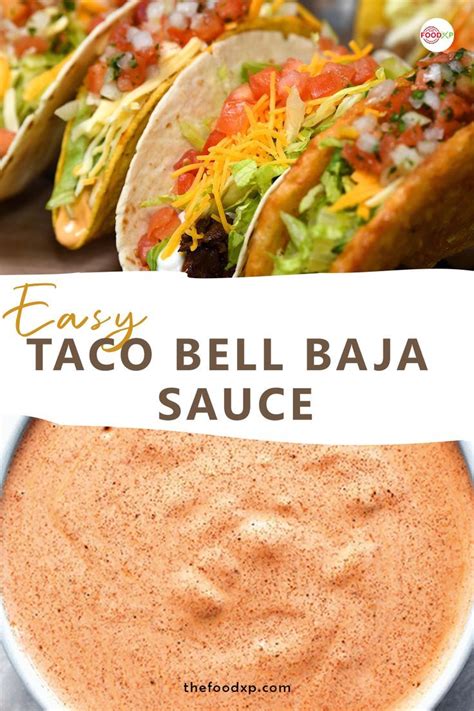 Homemade Taco Bell Baja Sauce Recipe - TheFoodXP | Recipe | Condiment ...