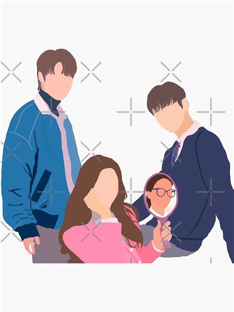 여신강림 True Beauty Korean Drama - Love triangle Sticker by ysypole ...