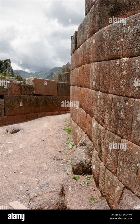 Pisac Ruins in Pisac Peru Sacred Valley Stock Photo - Alamy