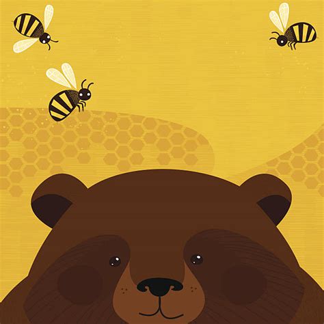 Bear And Bees Illustrations, Royalty-Free Vector Graphics & Clip Art ...