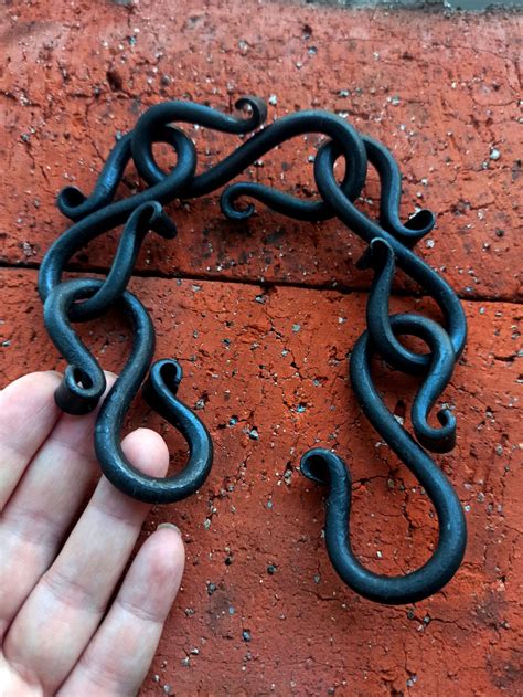 Forged steel chain Decorative Chain hand forged Plant hanger | Etsy