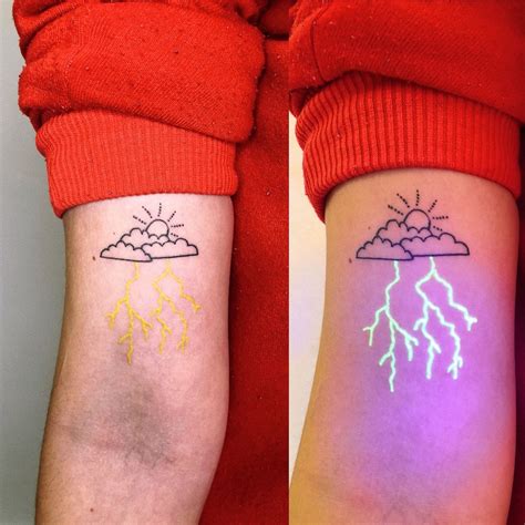 Lightning Cloud UV Tattoo by Tukoi - Tattoo Insider