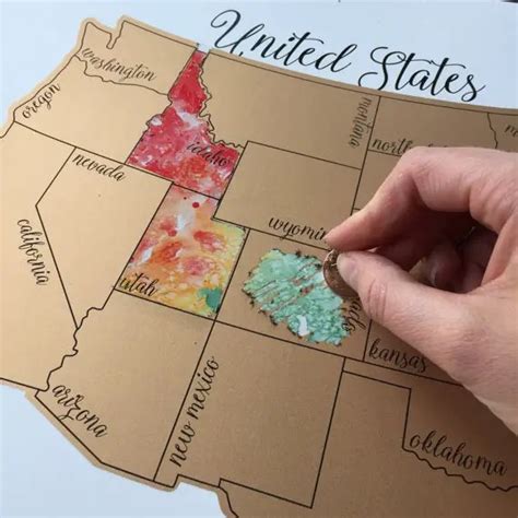 Scratch Off Map for Travel - Handmade-a-Day | Emmaline Bride®