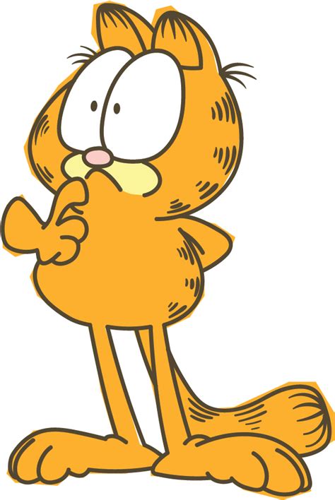 Download Garfield Line Messaging Sticker - Transparent Background ...