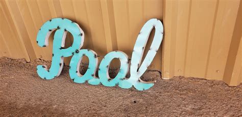 Pool Signs Metal Pool Sign Pool Decor Rustic Pool Sign-summer Signs ...