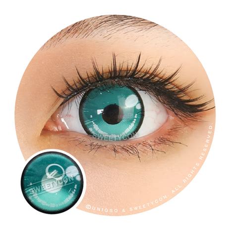 New Anime Colored Contacts: Lively Teal Green Eyes for Cosplay – UNIQSO