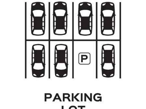 Parking lot clipart black and white, Parking lot black and white ...