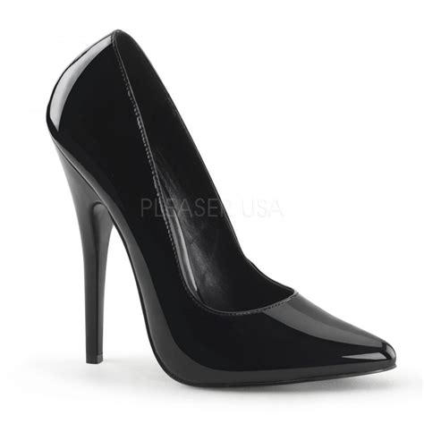 Classic Black 6 Inch High Heel Pump Domina 420 Stiletto - Fetish Pump