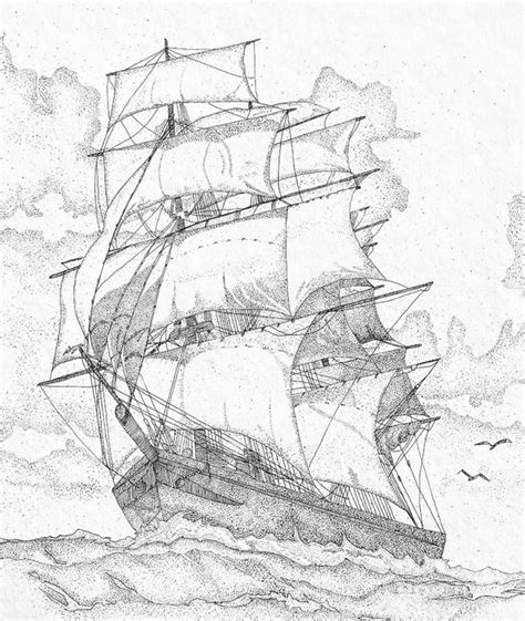 Frigate Drawing at GetDrawings | Free download