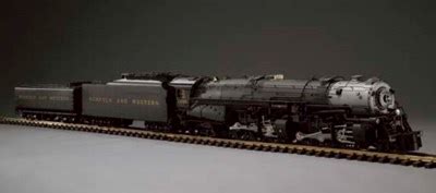 A Norfolk & Western Class A 2-6-6-4 Steam Locomotive and Tender with ...