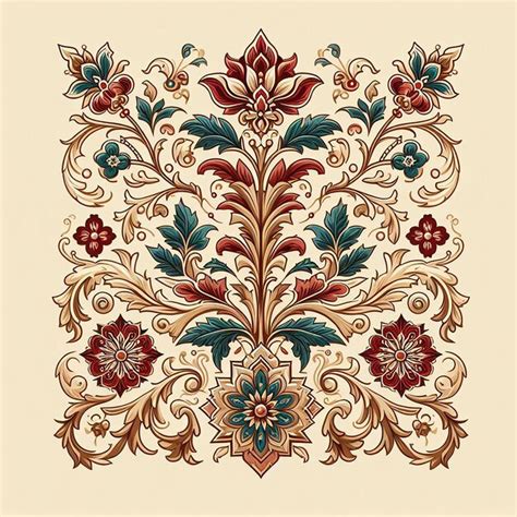 Premium Photo | Elegant Floral Patterns Blended with Islamic Art for ...