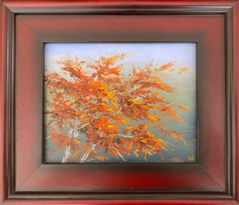 Fall Leaves Landscape Oil Painting Original Art - Etsy