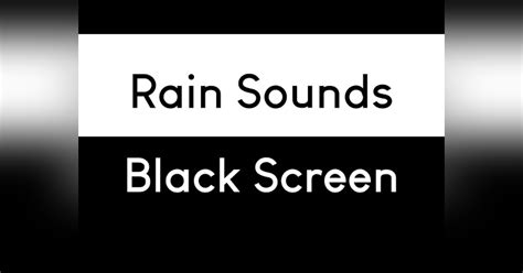 Rain Sounds for Sleeping Black Screen | Sleep, Study, Focus | 10 Hours