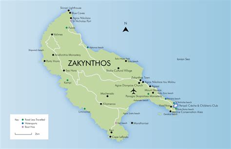 Zakynthos Beaches Map