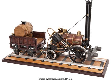 LIVE STEAM SCALE MODEL OF STEPHENSON'S 'ROCKET' LOCOMOTIVE AND | Lot ...